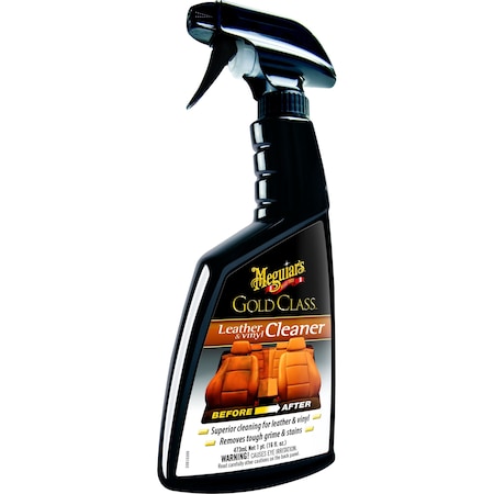 Meguiars Clean and Condition Leather and Vinyl, Guard Against UVA And UVB Sun Rays, 16 Ounce Spray Bottle G18516